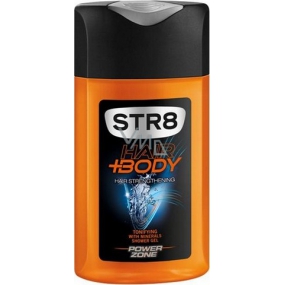Str8 Power Zone Duschgel für Körper und Haare für Männer 250 ml