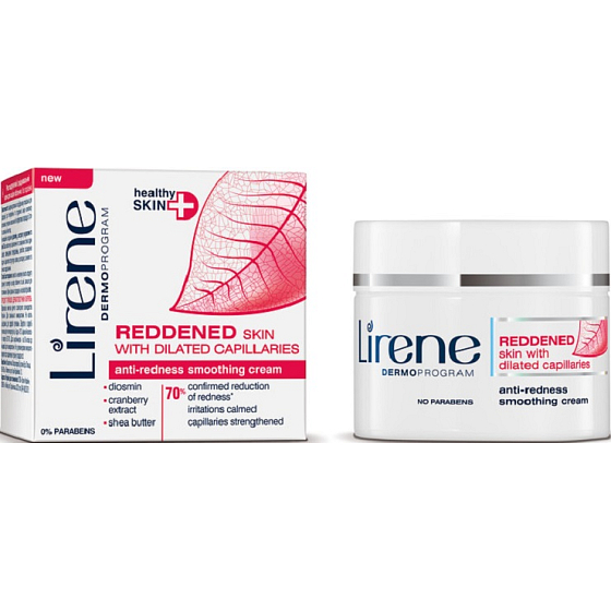 Lirene Healthy Skin + glättende Anti-Rötungscreme 50 ml