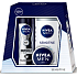Nivea Men Universalcreme für Männer 30 ml + Invisible Black & White Power Antitranspirant-Spray für Männer 150 ml + Sensitive Duschgel 250 ml, Kosmetikset