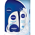 Nivea Creme Weiches Duschgel 250 ml + Frisches natürliches Deodorant-Spray 150 ml + Intensivcreme 30 ml, für Frauen Kosmetikset