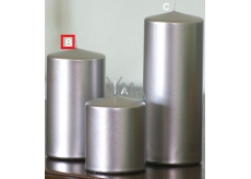 Lima Metal Serie Kerze Silberzylinder 80 x 150 mm 1 Stück