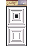 Quadratische Wandaufkleber weiß 69 x 32 cm