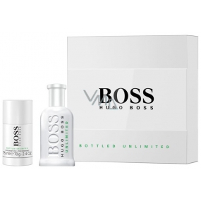 Hugo Boss Boss Abgefüllt Unbegrenzte Eau de Toilette für Männer 100 ml + Deo 75 ml, Geschenkset