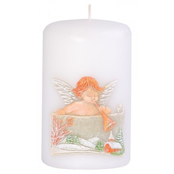 Candles Angel mit Trompetenduftkerzenzylinder 50 x 80 mm