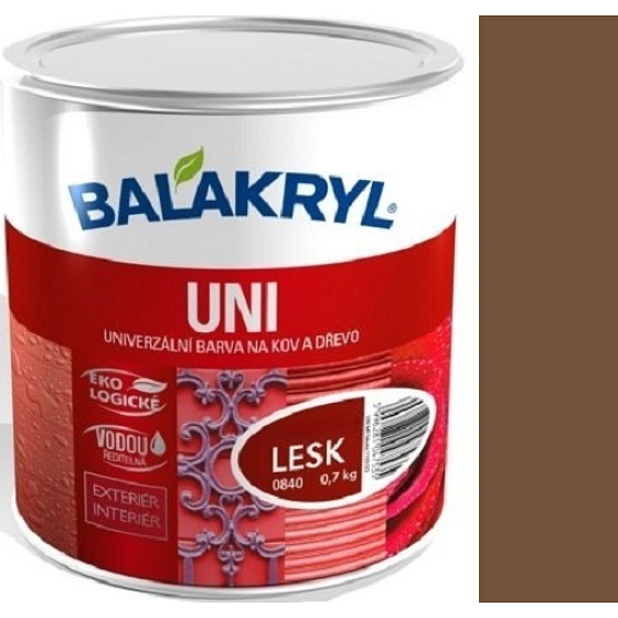 Balakryl Uni Gloss 0225 Hellbraune Universalfarbe für Metall und Holz 700 g