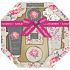 Baylis & Harding Rosa Magnolie und Birnenblüte flüssige Körperseife 130 ml + Duschcreme 130 ml + Seife 150 g + Badekristalle 100 g + Körperbutter 100 ml + Massageschwamm, achteckiges Kosmetikset
