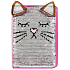 Albi Block mit Pailletten Katze braun 15 cm x 21 cm