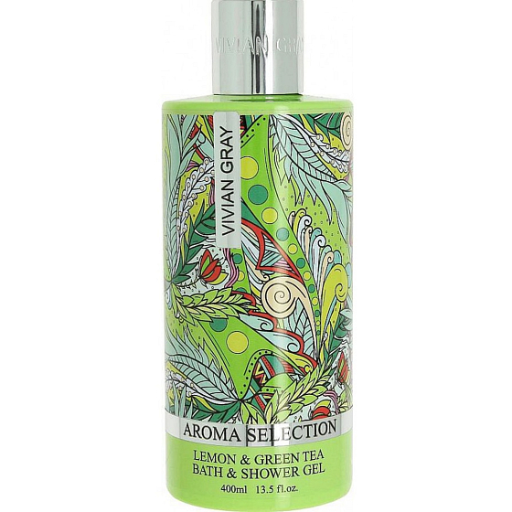 Vivian Gray Aroma Selection Lemon & Green Tea luxuriöses Duschgel und Badezusatz 400 ml