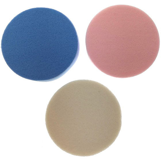 Make-up Schwamm runde Farbe 3 Stück 3585
