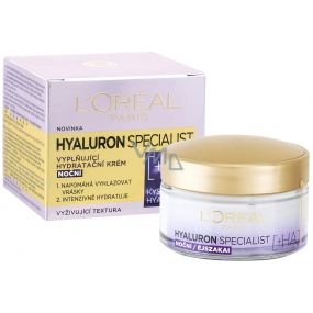 Loreal Paris Hyaluron Specialist füllt feuchtigkeitsspendende Nachtcreme für alle Hauttypen 50 ml
