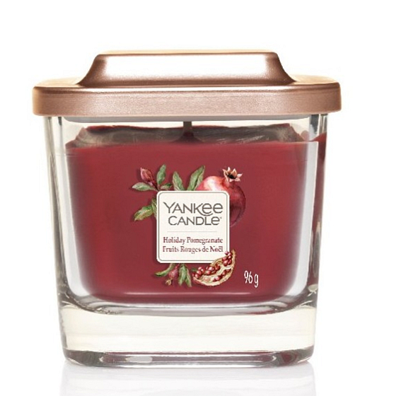 Yankee Candle Holiday Granatapfel - Granatapfel Soja Duftkerze Elevation kleines Glas klein 1 Docht 96 g
