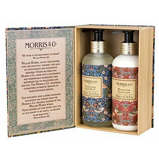 Heathcote & Ivory Strawberry Thief Duschgel 300 ml + Handlotion 300 ml, Kosmetikset