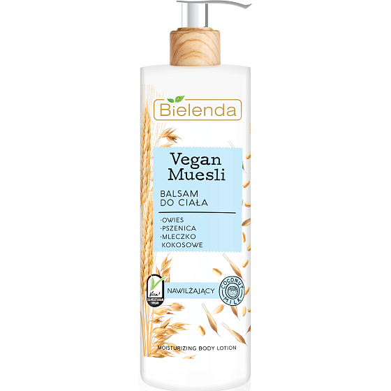 Bielenda Vegan Müsli Weizen + Hafer + Kokosmilch feuchtigkeitsspendende Körperlotion 400 ml