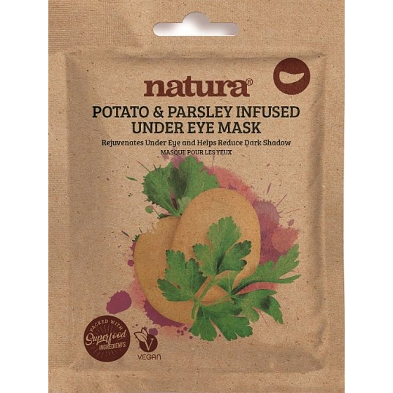 Beauty Pro Natura Verjüngende Augenmaske mit Kartoffel-Petersilien-Extrakt 3 x 3 g