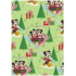 Ditipo Geschenkpapier 70 x 200 cm Weihnachten Disney Mickey, Minnie in einem hellgrünen Herzen