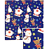 Nekupto Weihnachtsgeschenkpapier 70 x 500 cm Blaue Schneemänner, Pinguine