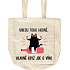 Albi Canvas Tasche mit Boden kann ich viel tragen 43 x 41 x 1,5 cm