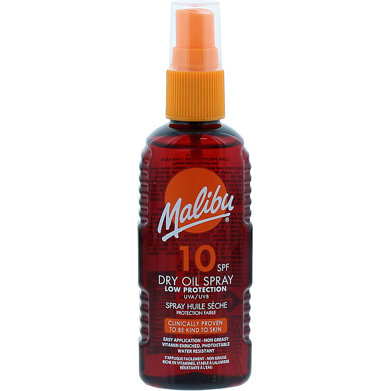 Malibu Trockenöl Spray SPF10 Trockenbräunungsöl 100 ml