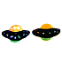 EP Line UFO leuchtendes Plüsch-Kissen 40 x 25 x 15 cm