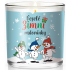 Nekupto Fashion Weihnachts-Duftkerze Merry winter fun 7 x 7,5 cm