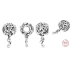 Sterling Silber 925 Gestanzte Musiknoten, Perle auf Armband Symbol