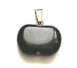 Obsidian Apfel der Erkenntnis Anhänger Naturstein 1,5 cm, Stein der Erlösung