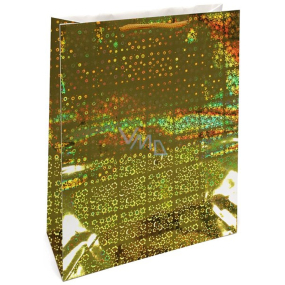Nekupto Geschenkpapier Tasche Hologramm 33 x 46 cm Gold