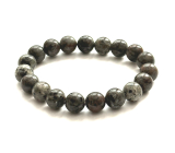Yooperlit Armband elastisch Naturstein, Kugel 10 mm / 16 - 17cm, Stein der Wahrheit