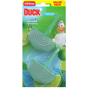 Duck Aqua 4v1 Türkis Minze Mission WC-Block Duopack 2x36 ml Duck Aqua 4v1 Türkis Minze Mission WC-Block Duopack 2x36 ml