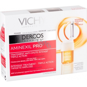 Vichy Dercos Aminexil Zur intensiven Behandlung von Haarausfall bei Frauen 12 x 5 ml