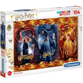 Clementoni Puzzle Harry Potter, Ron und Hermine 104 Teile, empfohlen ab 6 Jahren