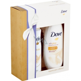 Dove Silk pflegendes Duschgel 250 ml + Silk Dry Antitranspirant Spray 150 ml, Kosmetikset