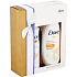 Dove Silk pflegendes Duschgel 250 ml + Silk Dry Antitranspirant Spray 150 ml, Kosmetikset
