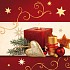 Ditipo Papierservietten 3-lagig 33 x 33 cm 20 Stück Weihnachtskerzen und Zweig