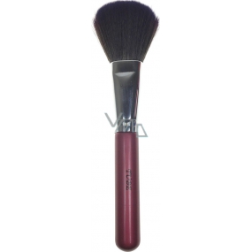 Kosmetikpinsel mit synthetischen Borsten für Puder burgunderfarbener Griff 17 cm 30450