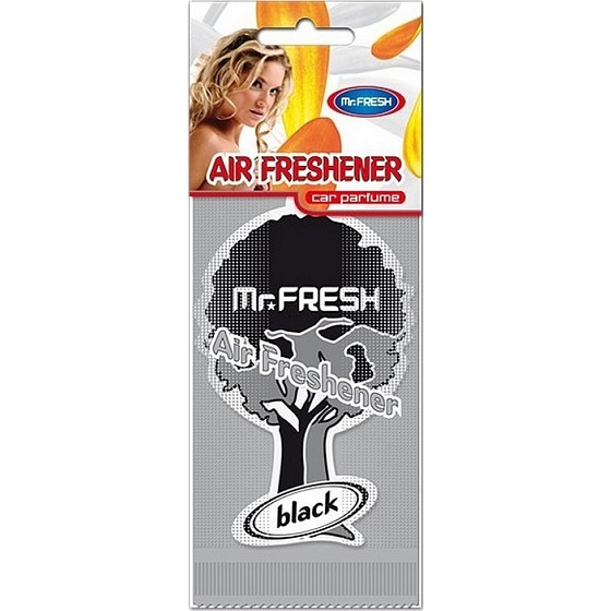 Mister Fresh Car Parfume Schwarzer hängender Lufterfrischer 1 Stück
