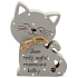 Nekupto Pets Holzschild Ich bin der stolze Besitzer einer verwöhnten Katze 12 x 9 x 1,5 cm