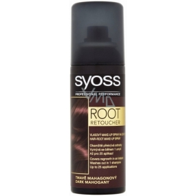 Syoss Root Retoucher Spray für Wucherungen Dunkles Mahagoni 120 ml