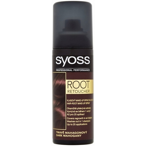Syoss Root Retoucher Spray für Wucherungen Dunkles Mahagoni 120 ml