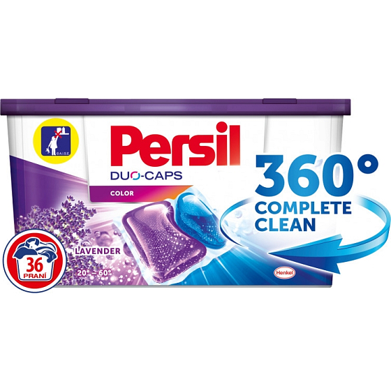 Persil Duo-Caps Color Lavender Gelkapseln für farbige Wäsche 36 Dosen x 25 g