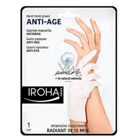 Iroha Anti-Age Anti-Aging Hand- und Nagelmaske mit Perlen und natürlichen Extrakten 2 x 9 ml