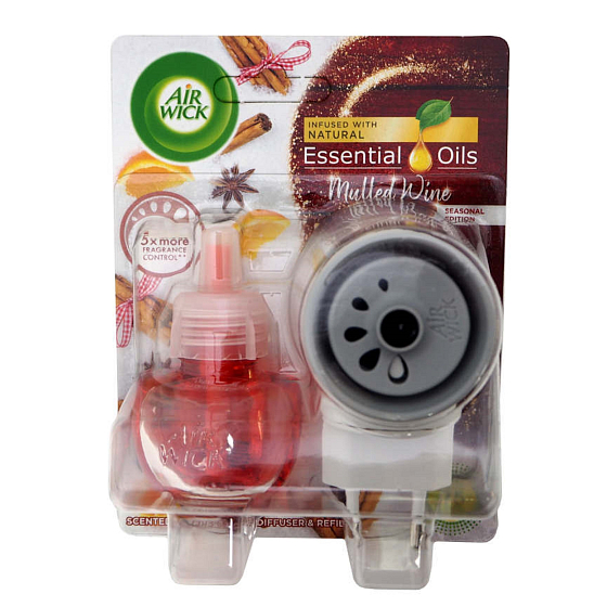 Air Wick Ätherische Öle Glühwein - Glühwein elektrischer Lufterfrischer Set 19 ml