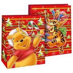 Ditipo Geschenk Papiertüte 23 x 9,8 x 17,5 cm Disney Winnie the Pooh Jingle Joy