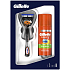 Gillette Fusion5 ProGlide Rasierer + Ultra Sensitive Rasiergel 75 ml, Kosmetikset, für Männer
