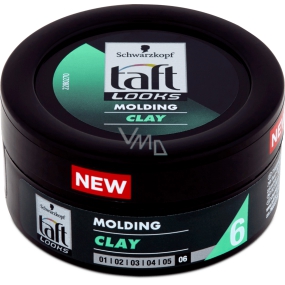 Taft Looks Moulding Clay Formpaste zur Hervorhebung der Haartextur, halbmattes Finish 75 ml