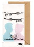 Albi Geschenk-Schmuck Duo-Armbänder Du und Ich 2 Stück