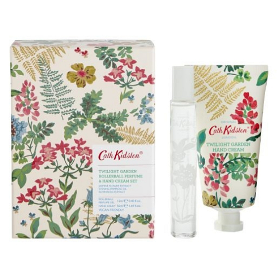 Heathcote & Ivory Twilight Garden Parfümöl Roll-on für Frauen 12 ml + Handcreme 50 ml, Geschenkset