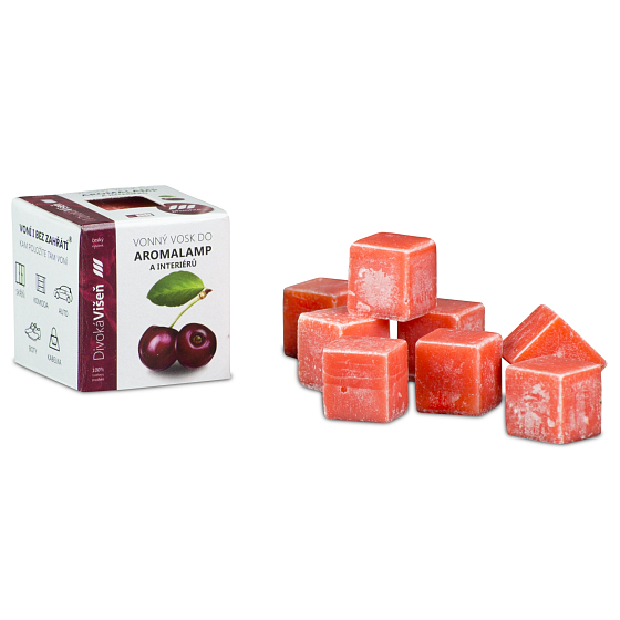Kozák Wilde Kirsche natürlicher Duftwachs für Aromalampen und Innenräume 8 Würfel 30 g