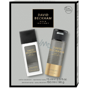 David Beckham Bold Instinct parfümiertes Deo-Glas 75 ml + Deo-Spray 150 ml, Kosmetik-Set für Männer
