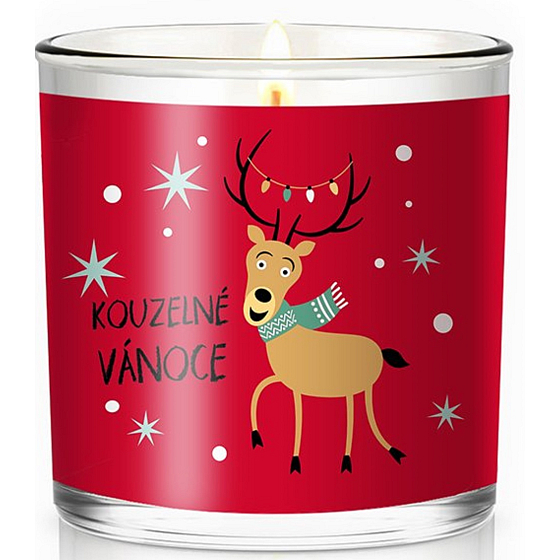 Nekupto Fashion Weihnachts-Duftkerze Magic Christmas 7 x 7,5 cm